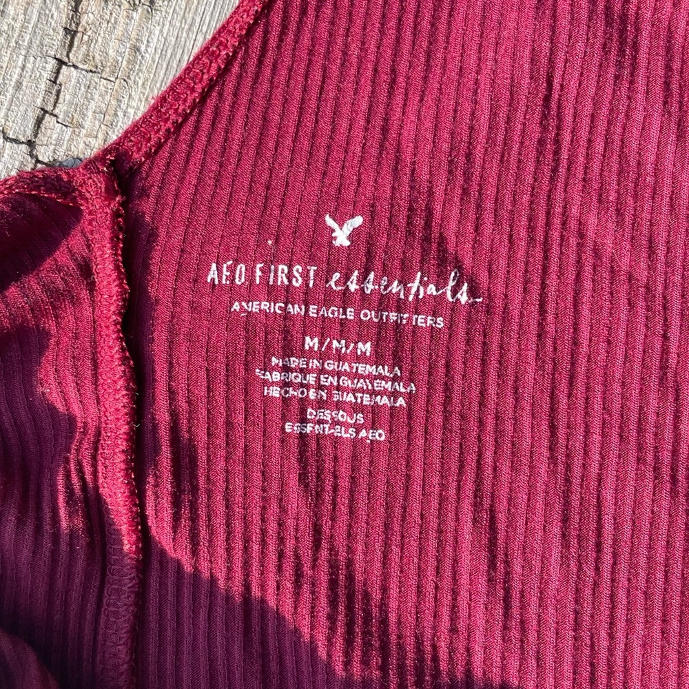 🥀AEO First Essentials Fitted Ribbed Cold Shoulder Crop Tee 🥀 - Picture 5 of 6